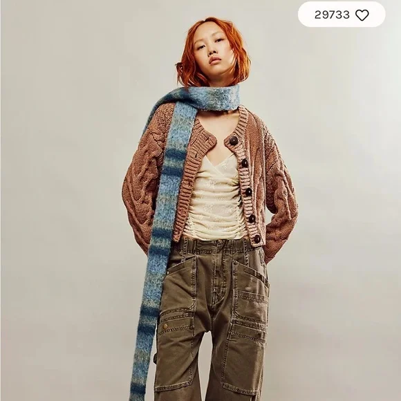 NWT FREE PEOPLE Bonfire Cardi - Picture 2 of 9